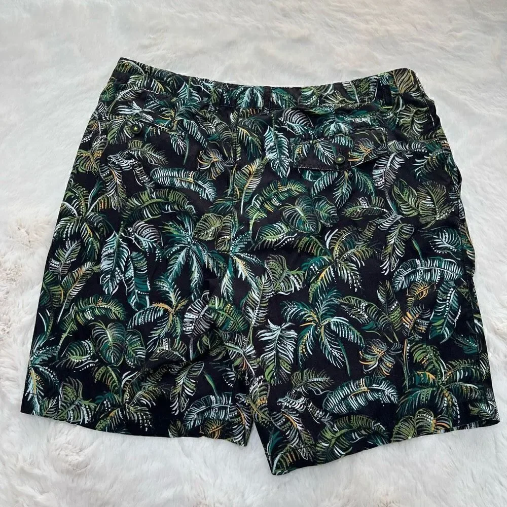 Tommy Bahama Swim Trunks Island Active Palm Tree Tropical Print Men’s size XL